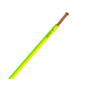 Câble de Mise à la Terre H07V-K 6 mm² - Jaune/ Vert