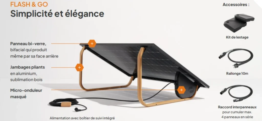 Panneau Solaire Dualsun FLASH & GO - Kit Autoconsommation Bifacial