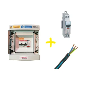 Kit Coffret AC - Protection Onduleur Monophasé jusqu'à 6 kVA