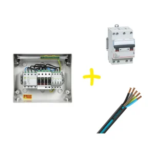 Kit Coffret AC - Protection Onduleur Triphasé jusqu'à 12 kVA