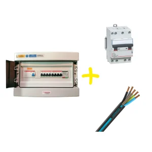 Kit Coffret AC - Protection Onduleur Triphasé jusqu'à 9 kVA