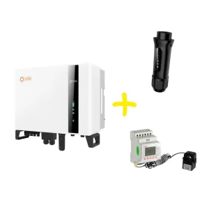Kit Onduleur Hybride Triphasé Haute Tension - Solis S6 + data logger + compteur