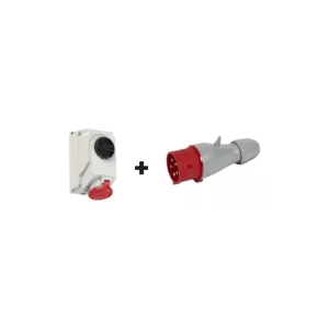 Prise de recharge Kamase Prise CEE 32 A + fiche P17 - 22 kW Triphasé