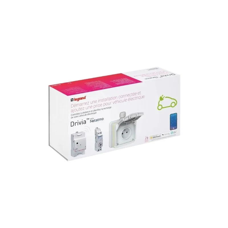 Prise de recharge Legrand Green'Up Access connectée - 3,7 kW Monophasé
